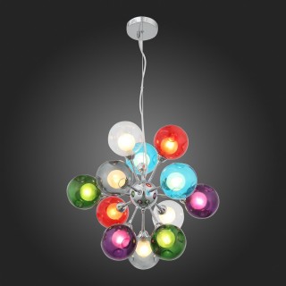 SL431.153.12 Люстра подвесная ST-Luce Хром/Разноцветный, Белый G9 12*5W DUALITA-foto5