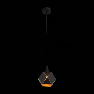 SL258.403.01 Светильник подвесной ST-Luce Черный/Черный, Золото E14 1*40W ENIGMA-foto4