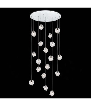 SL1175.103.18 Светильник подвесной ST-Luce хром/прозрачный E14 18*40W Portici-foto4