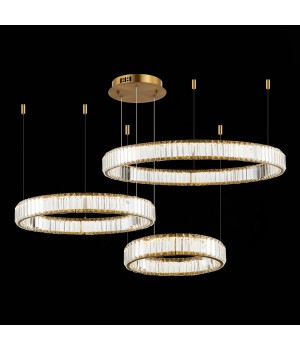 SL1622.313.03 Люстра подвесная ST-Luce Латунь/Прозрачный LED 1*122W 4000K TIVOLI-foto3