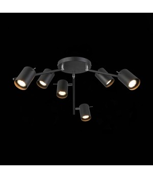 SL597.402.06 Светильник потолочный ST-Luce Черный/Черный GU10 6*3W FANALE-foto3