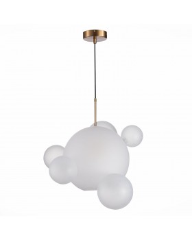 SL1133.513.01 Светильник подвесной ST-Luce Латунь/Белый E27 1*60W BOPONE-foto2