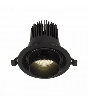 ST701.448.12 Св-к встр. Zoom Черный LED 1*12W 4000K 960Lm Ra90 15°-60° IP20 D115xH95 170-240V ST701-foto2