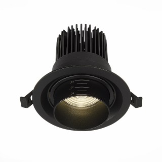 ST701.448.12 Св-к встр. Zoom Черный LED 1*12W 4000K 960Lm Ra90 15°-60° IP20 D115xH95 170-240V ST701-foto2