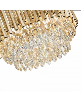 SL1625.203.09 Люстра подвесная ST-Luce шампань/шампань, прозрачный E14 9*40W Barletta-foto3