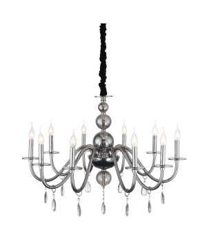 SL1113.403.10 Люстра подвесная ST-Luce Хром, Дымчатый, Прозрачный E14 10*40W SIEMA-foto13