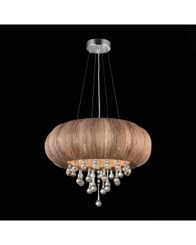 SL350.083.05 Люстра подвесная ST-Luce Хром/Кофейный E14 5*40W PREFERITA-foto4