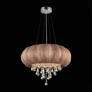 SL350.083.05 Люстра подвесная ST-Luce Хром/Кофейный E14 5*40W PREFERITA-foto4