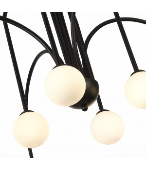 SL1204.402.08 Люстра потолочная ST-Luce Черный/Белый G9 8*5W JINETO-foto11