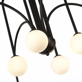 SL1204.402.08 Люстра потолочная ST-Luce Черный/Белый G9 8*5W JINETO-foto11