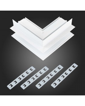 ST007.559.00 Внешний угол-соединитель для встраиваемого магнитного шинопровода ST-Luce Белый ST007-foto3