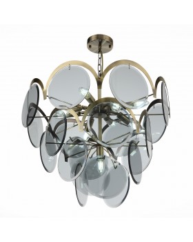 SL1161.373.09 Люстра подвесная ST-Luce Бронза/Дымчатый E14 9*60W FAZIA-foto17