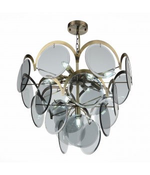 SL1161.373.09 Люстра подвесная ST-Luce Бронза/Дымчатый E14 9*60W FAZIA-foto17