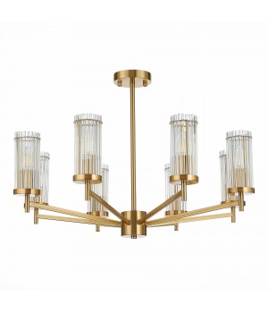 SL1233.302.08 Люстра потолочная ST-Luce Латунь/Прозрачный E14 8*60W BITONTO-foto2