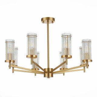 SL1233.302.08 Люстра потолочная ST-Luce Латунь/Прозрачный E14 8*60W BITONTO-foto2