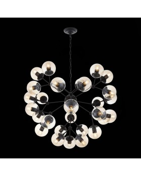 SL549.413.30 Люстра подвесная ST-Luce Черный/Янтарный E27 30*40W (из 2-х коробок) STAMPO-foto9