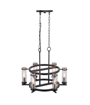 SL334.403.06 Люстра подвесная ST-Luce Черный, Никель/Прозрачный E14 6*60W BICHERO-foto2