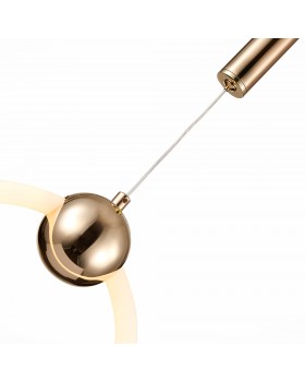 SL1578.203.01 Подвес ST-Luce Золотистый/Золотистый, Белый LED 1*15W 3000K GIERA-foto3