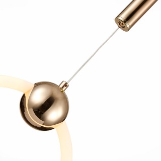 SL1578.203.01 Подвес ST-Luce Золотистый/Золотистый, Белый LED 1*15W 3000K GIERA-foto3