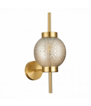 SL1155.301.01 Светильник настенный ST-Luce Латунь/Коньячный E14 1*40W MARENA-foto2