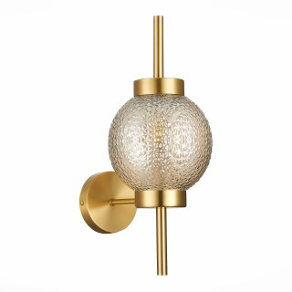 SL1155.301.01 Светильник настенный ST-Luce Латунь/Коньячный E14 1*40W MARENA-foto2