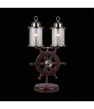 SL150.304.02 Прикроватная лампа ST-Luce Бронза, коричневый/Прозрачный с эфектом трещин E27 2*40W VOLANTINO-foto2