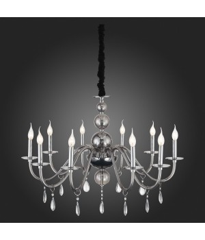 SL1113.403.10 Люстра подвесная ST-Luce Хром, Дымчатый, Прозрачный E14 10*40W SIEMA-foto3