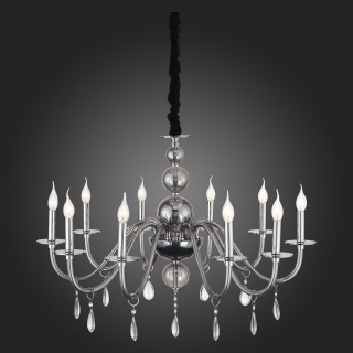 SL1113.403.10 Люстра подвесная ST-Luce Хром, Дымчатый, Прозрачный E14 10*40W SIEMA-foto3