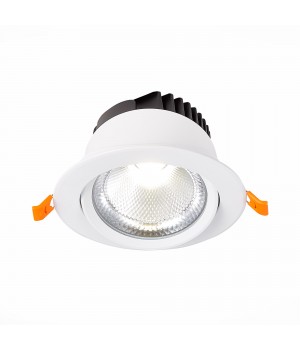 ST211.538.15.24 Св-к встр. Белый LED 1*15W 3000K 1 125Lm Ra80 24° IP20 D109xH65 220-240V MIRO