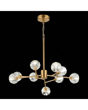 SL1166.303.09 Светильник подвесной ST-Luce Латунь/Прозрачный G9 LED 9*5W ROMANO-foto9