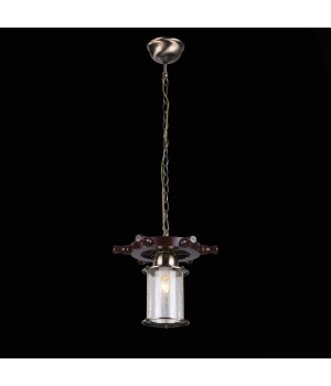 SL150.303.01 Светильник подвесной ST-Luce Бронза, коричневый/Прозрачный с эфектом трещин E27 1*40W VOLANTINO-foto4