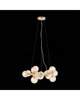 SL435.203.15 Люстра подвесная ST-Luce Золотистый/Коньячный G9 15*5W PARLLAONE-foto3