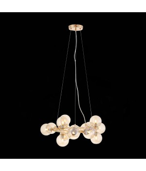 SL435.203.15 Люстра подвесная ST-Luce Золотистый/Коньячный G9 15*5W PARLLAONE-foto3