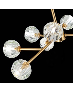 SL1166.303.09 Светильник подвесной ST-Luce Латунь/Прозрачный G9 LED 9*5W ROMANO-foto6