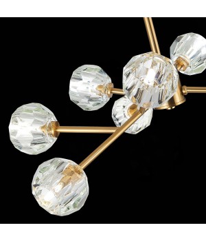 SL1166.303.09 Светильник подвесной ST-Luce Латунь/Прозрачный G9 LED 9*5W ROMANO-foto6