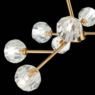 SL1166.303.09 Светильник подвесной ST-Luce Латунь/Прозрачный G9 LED 9*5W ROMANO-foto6