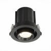 ST702.348.12 Св-к встр. Черный LED 1*12W 4000K 900Lm Ra80 24° IP20 D90xH92 180-240V ST702