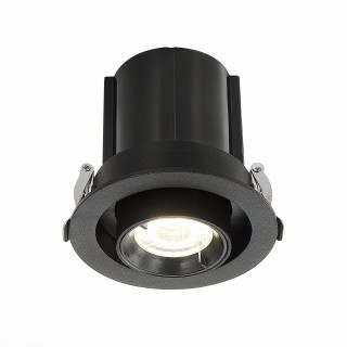 ST702.348.12 Св-к встр. Черный LED 1*12W 4000K 900Lm Ra80 24° IP20 D90xH92 180-240V ST702-foto2
