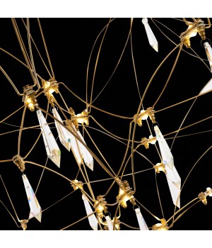 SL797.203.114 Люстра подвесная ST-Luce Золотистый, Шампань LED 114*0,45W 3000K GRAVETTA-foto6