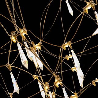 SL797.203.114 Люстра подвесная ST-Luce Золотистый, Шампань LED 114*0,45W 3000K GRAVETTA-foto6