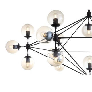 SL549.403.21 Люстра потолочная ST-Luce Черный/Янтарный E27 21*40W STAMPO-foto3