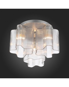 SL117.102.03 Люстра потолочная ST-Luce Серебристый/Прозрачный E27 3*60W ONDE-foto4