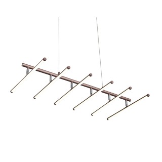 SLD003.303.06 Люстра подвесная ST-Luce Кофейный/Белый LED 6*8W 4000K PIACOD-foto2