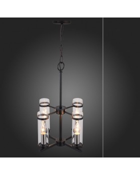 SL334.403.04 Люстра подвесная ST-Luce Черный, Никель/Прозрачный E14 4*60W BICHERO-foto4