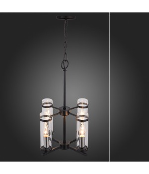 SL334.403.04 Люстра подвесная ST-Luce Черный, Никель/Прозрачный E14 4*60W BICHERO-foto4