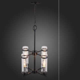 SL334.403.04 Люстра подвесная ST-Luce Черный, Никель/Прозрачный E14 4*60W BICHERO-foto4