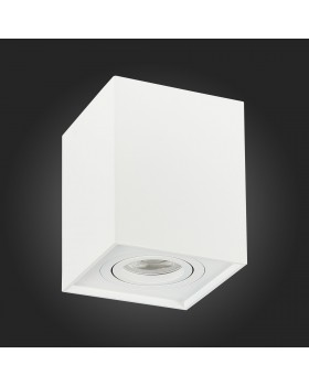 ST109.507.01 Светильник потолочный Мат. белый GU10 1*50W L100xW100xH123 220V Без ламп QUADRUS-foto6