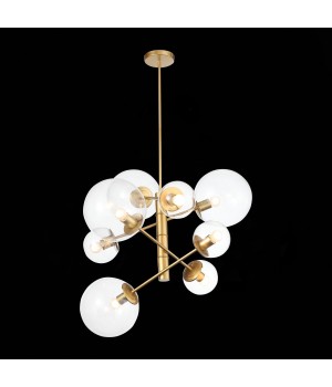 SL1150.203.08 Светильник подвесной ST-Luce Матовое золото/Прозрачный E27 8*40W (из 3-х коробок) LIORA-foto12