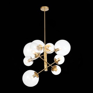 SL1150.203.08 Светильник подвесной ST-Luce Матовое золото/Прозрачный E27 8*40W (из 3-х коробок) LIORA-foto12