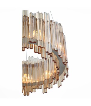 SL400.103.09 Люстра подвесная ST-Luce Хром/Янтарный G9 9*5W VERSITA-foto10